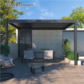 3x3 4x3 4x4 4x6m kit pergolato in alluminio con tetto a lamelle