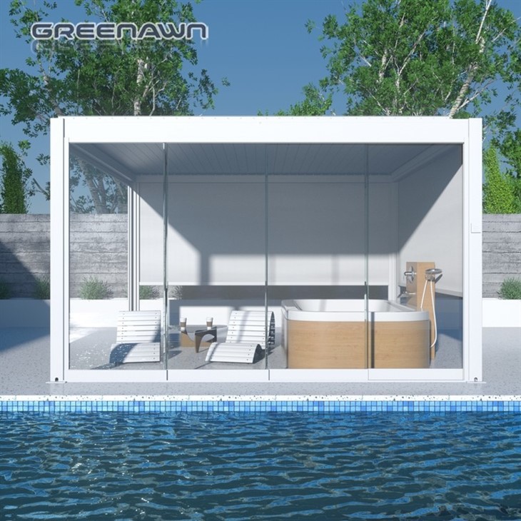 Aluminum Remote Controlled Louvered Pergola System