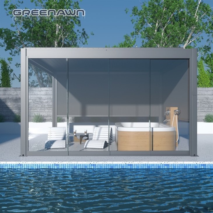 Aluminum Remote Controlled Louvered Pergola System