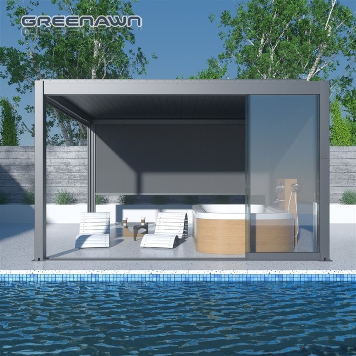 Aluminum Remote Controlled Louvered Pergola System