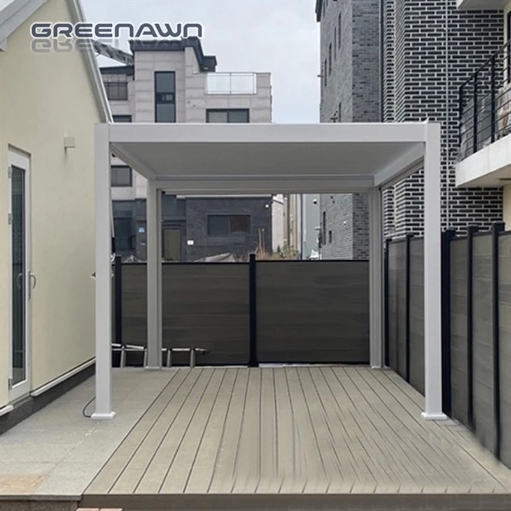 Balcony Pergola With Sides And Roof